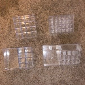 SET OF 4 ACRYLIC MAKEUP ORGANIZERS